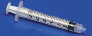 SYRINGE, 3CC LL MONOJECT, 100/BX SYRINGE, 3CC LL MONOJECT, 100/BX