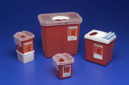 SHARPS, 2.2QT RED PHLEBOTOMY CONTAINER, EACH