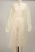 GOWN, ISOLATION YELLOW XL WITH ELASTIC WRIST AND WAIST TIES 10/B GOWN, ISOLATION YELLOW XL WITH ELASTIC WRIST AND WAIST TIES 10/B