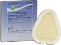 DRESSING, DUODERM , HEEL, HYRDROCOLLOID, 7.5 X 7.8 WITH TAPERED