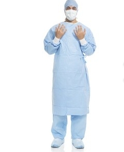 GOWN, STERILE SURGICAL LG AERO BLUE, 30/CS GOWN, STERILE SURGICAL LG AERO BLUE, 30/CS