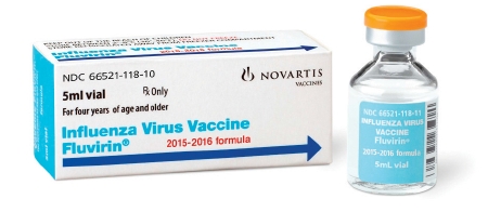 VACCINE, FLUVIRIN 2015-2016 FLU VACINE 45 MCG/0.5ML, EACH
