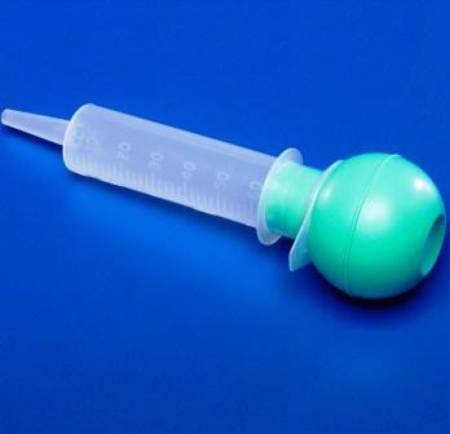 SYRINGE, 60CC BULB GREEN W/CAP STERILE, 50/CS