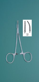 FORCEPS, MOSQUITO 5\" CURVED,  HALSTED, EACH
