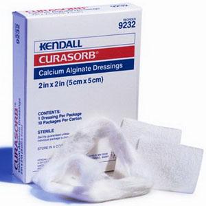 DRESSING, CURASORB CALCIUM ALGINATE 2X2 STERILE 10/BX DRESSING, CURASORB CALCIUM ALGINATE 2X2 STERILE 10/BX