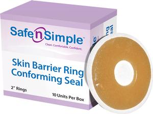 BARRIER RING, 2\" SAFE \'N SIMPLE ADHESIVE SEAL 10/BOX