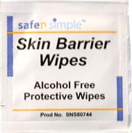 WIPE, BARRIER, 2.4X2.4 SAFE N SIMPLE, ALCOHOL FREE, 100/BX