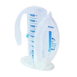 SPIROMETER, AIRLIFE, 4 LITER MANUAL SINGLE PATIENT USE, EACH