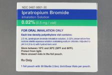 IPRATROPIUM BOMIDE 0.02%, 0.2MG/ML UNIT DOSE INHALATION SOLUTION