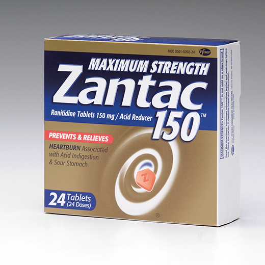 ANTACID, ZANTAC 150MG TABLET, 24/BX