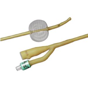 CATH, 18FR 5CC COUDE LUBRICATED FOLEY, 12/CS