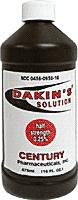 CLEANSER, DAKIN'S SOLUTION HALF STRENGTH 16OZ, EACH