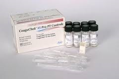 COAGUCHEK XS QUALITY CONTROLS,[4 VIALS OF LEVEL 1 & 4 VIALS OF L