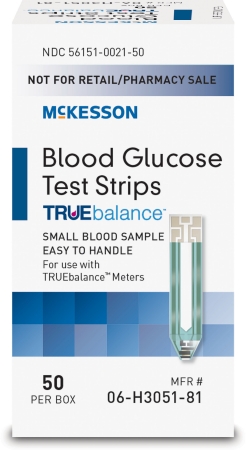 TEST STRIPS, BLOOD GLUCOSE TRUEBALANCE, 50/BX TEST STRIPS, BLOOD GLUCOSE TRUEBALANCE, 50/BX