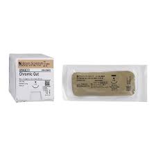 SUTURE 5-0, 18\" CHROMIC GUT, MONOFILAMENT