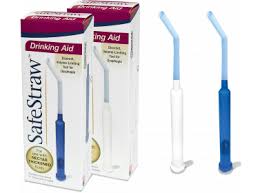 DRINKING AID, BLUE SAFESTRAW FOR THICK LIQUID, EACH
