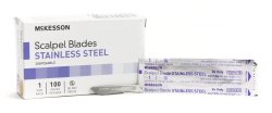 BLADE #11, STAINLESS STEEL DISPOSABLE, IND WRAPPED, 100/BX