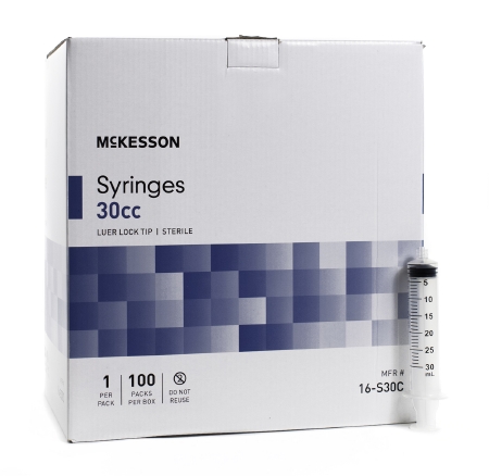 SYRINGE, 30CC LL BLISTER PACK, 100/BX