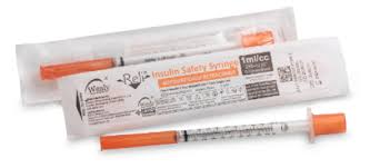 SYRINGE, 1ML 30G X 5/16", INSULIN, SAFETY, STERILE, RELI, (100/B SYRINGE, 1ML 30G X 5/16", INSULIN, SAFETY, STERILE, RELI, (100/B