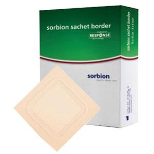 DRESSING, SORBION SACHET, 6X6 BORDERED, 10/BX