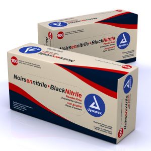 GLOVES, BLACK NITRILE, SMALL, 100/BX,