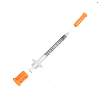 SYRINGE, INSULIN 1/2CC 30GX5/16" 100BX