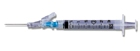 SYRINGE, 3CC 25G X 5/8 SAFETY GLIDE, 50/BX