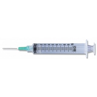 SYRINGE, 10CC, 21G X 1.5\", 100/BX