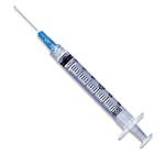 SYRINGE, 10CC 20G X 1\", 100/BX