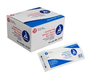 GAUZE, 4\" STRETCH BANDAGES CONFORMING, STERILE EACH