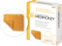 DRESSING, MEDIHONEY HYDROCOLLIOD 2X2 W/ADH BORDER 10/BX 10BX/CS DRESSING, MEDIHONEY HYDROCOLLIOD 2X2 W/ADH BORDER 10/BX 10BX/CS