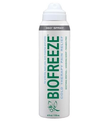 BIOFREEZE SPRAY, 4 OZ 360 DEGREE, EACH