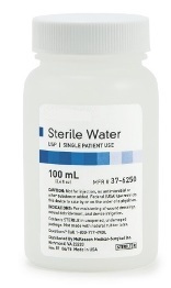 WATER, STERILE 100ML SCREW TOP BOTTLE, EACH