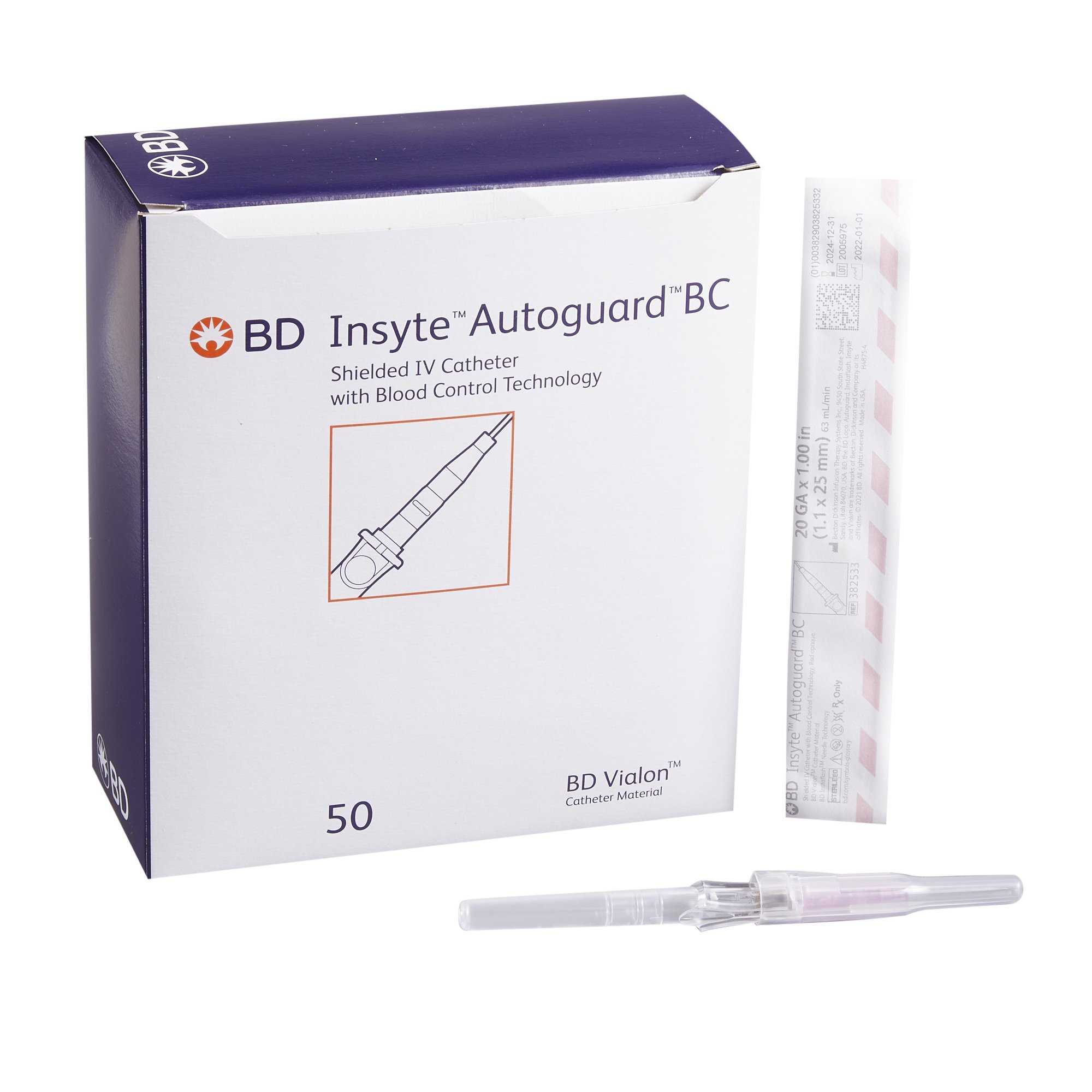 CATH, IV INSYTE 20g x 1\" AUTOGUARD