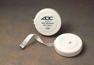 TAPE MEASURE, REUSABLE 60\", CIRCULAR RETRACTABLE, EACH