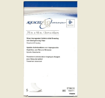 DRESSING, AQUACEL AG 3/4" X 18" HYDROFIBER ROPE 5/BX DRESSING, AQUACEL AG 3/4" X 18" HYDROFIBER ROPE 5/BX