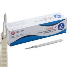 SCALPEL, #15 DISPOSABLE, 10/BX