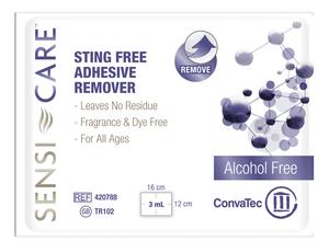 WIPES, ADHESIVE REMOVER, NON-ALCHOHOL, STING FREE, SENSI CARE, 3 WIPES, ADHESIVE REMOVER, NON-ALCHOHOL, STING FREE, SENSI CARE, 3