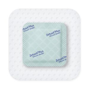 DRESSING, ZETUVIT PLUS 3X3 BORDERED SILICONE, 10/BX