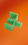 CONNECTOR, FLUID DISP FDC1000, GREEN, 100/CS