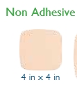 DRESSING, AQUACEL 4X4" NON-ADHESIVE FOAM, 10/BX