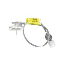 NEEDLE, HUBER 20G X 1" (20mm), 7.5" TUBING, 20/BX NEEDLE, HUBER 20G X 1" (20mm), 7.5" TUBING, 20/BX