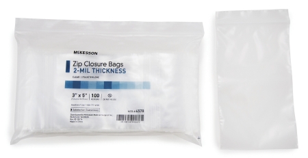 BAG, ZIPLOCK 3X5" CLEAR 1000/BX