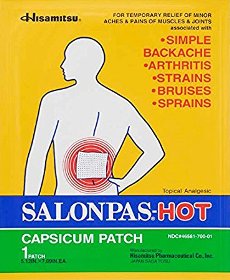 PATCH, SALONPAS PAIN RELIEF, 0.025% STRENGTH EACH