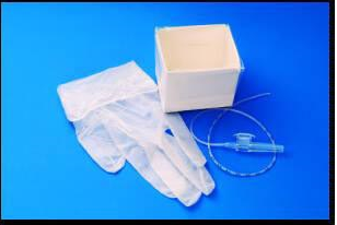 CATH, SUCTION 14FR W/GLOVES & BASIN, 100/BX