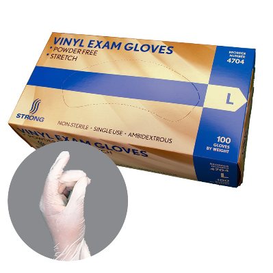 GLOVE, VINYL STRETCH, LARGE, 100/BX