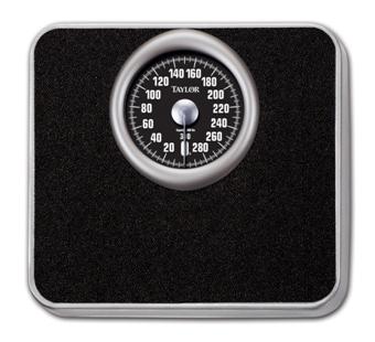 SCALE, 300LB 5" DIAL SPEEDOMETER, BLACK EACH