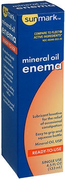 ENEMA, 100% MINERAL OIL 4.5OZ. EACH 24/CS ENEMA, 100% MINERAL OIL 4.5OZ. EACH 24/CS