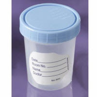 CUP, URINE/SPECIMEN 3OZ STERILE W/WHITE LID AND STERILITY SEAL L