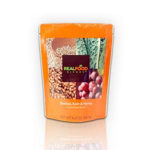 REAL FOOD BLENDS, QUINOA, KALE AND HEMP, 9.4OZ, 12/CS